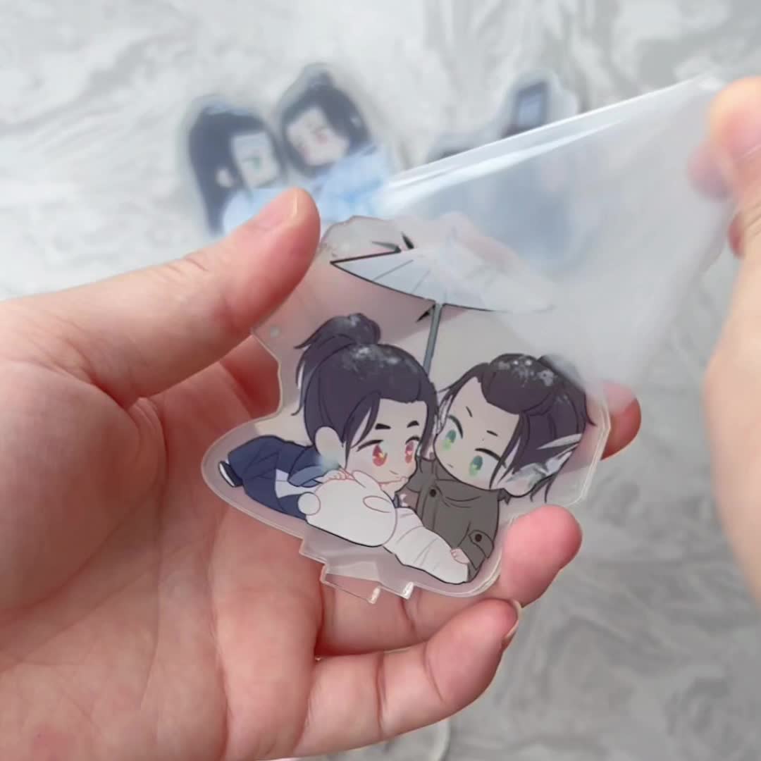 3pcs Idol Souvenir Standing Board Keychain Tabletop Decoration