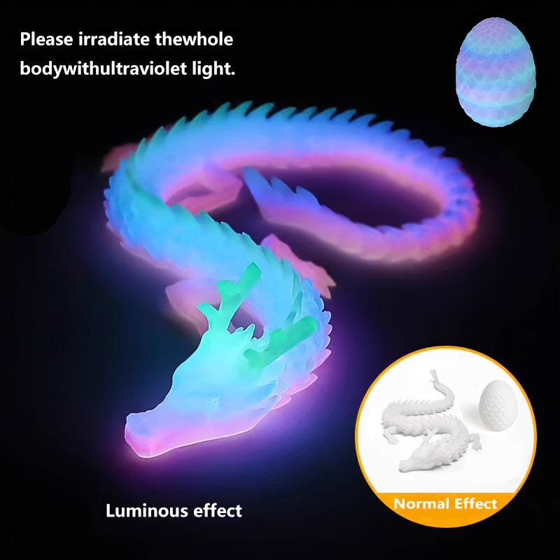3D Printed Glow in the Dark Chinese Dragon & Surprise Egg