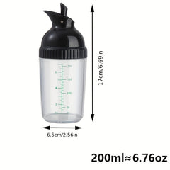 Leak Proof Salad Dressing Shaker Glass Jar Lid Essential Kitchen