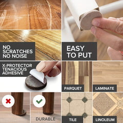 90pcs Furniture Mats Felt Mat Wood Floor Protector