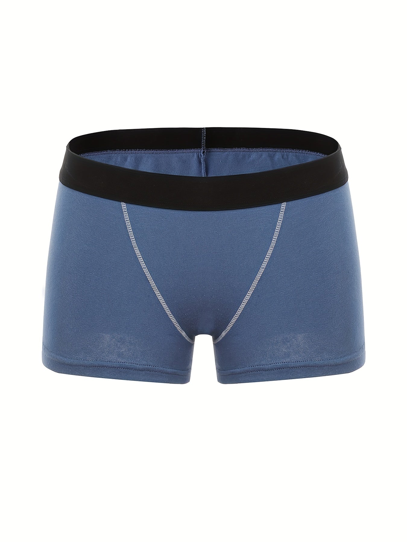 4 Pack Plus Size Boyshort Panties Set Solid Women's Underwear
