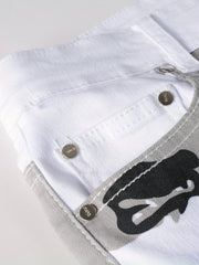 Men's Camo Jeans - Stretch Slim Fit Trousers for Outdoor Hiking
