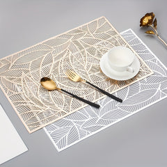 Plastic Placemat Square Lace Dandelion Hollow Anti-scalding Western Food Pad