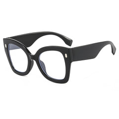 Light Blocking Glasses Large Cat Eye Clear Lens Anti Eyestrain