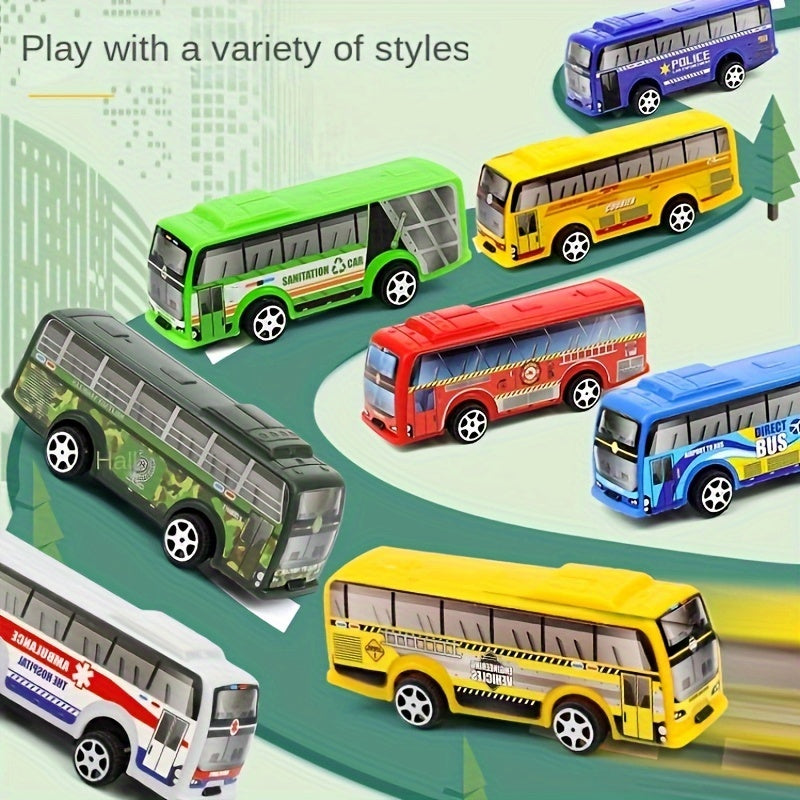 Simulation Bus Car Toy Big Bus Model Christmas Halloween Thanksgiving Gift
