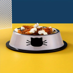 Stainless Steel Cat Bowl Non Slip Base Easy to Clean
