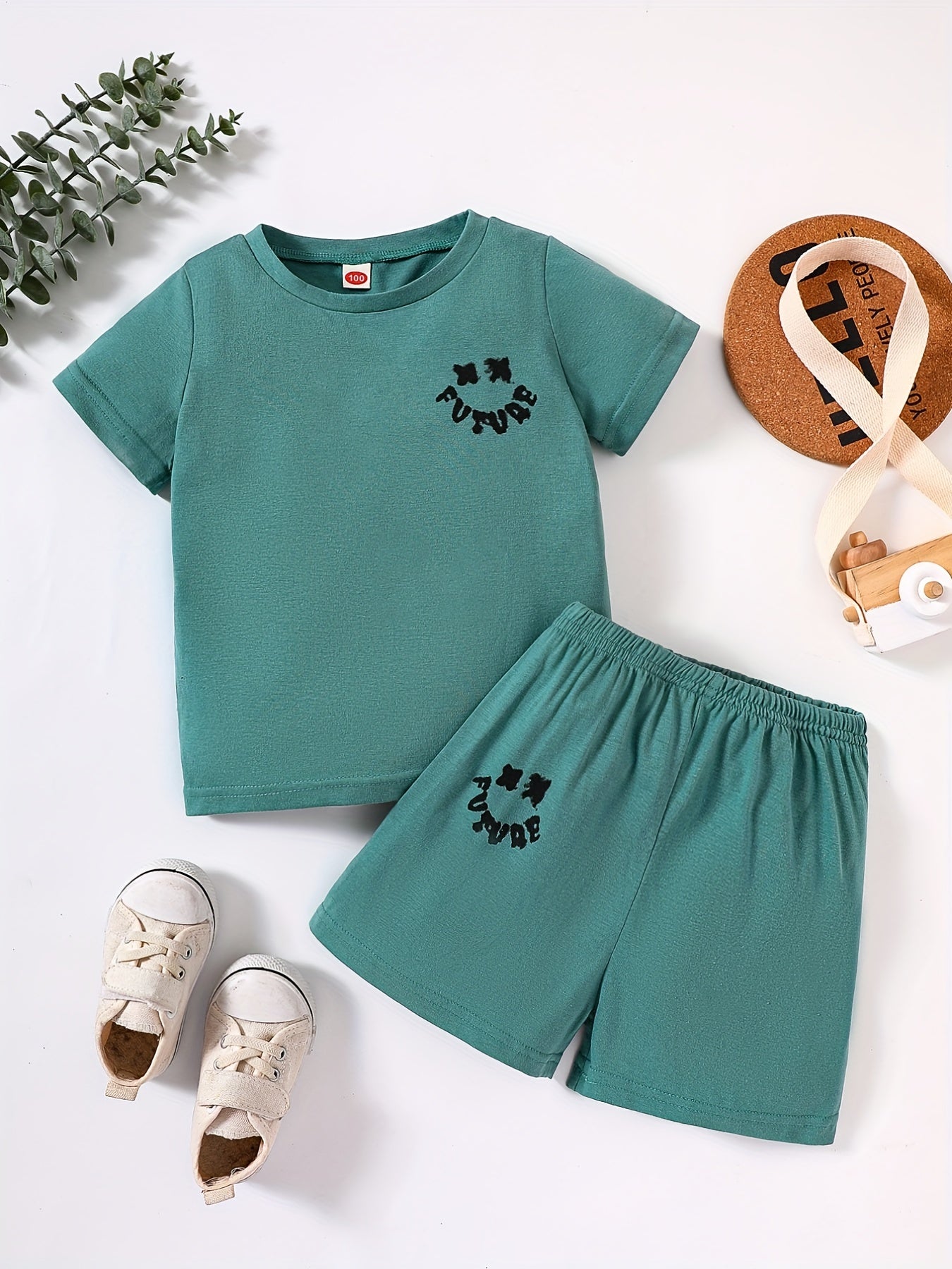 Boys Summer Casual Outfit: T-shirt & Shorts