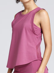 Activewear Sleeveless Yoga Knot Back Tank Top