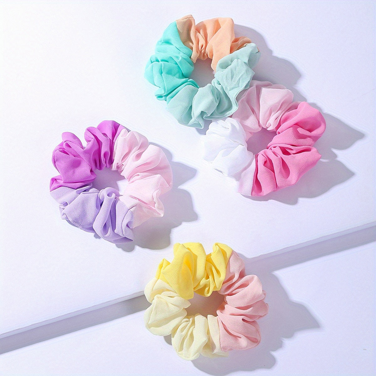 4pcs Three Hair Tie Elastic Scrunchie Hair Accessories