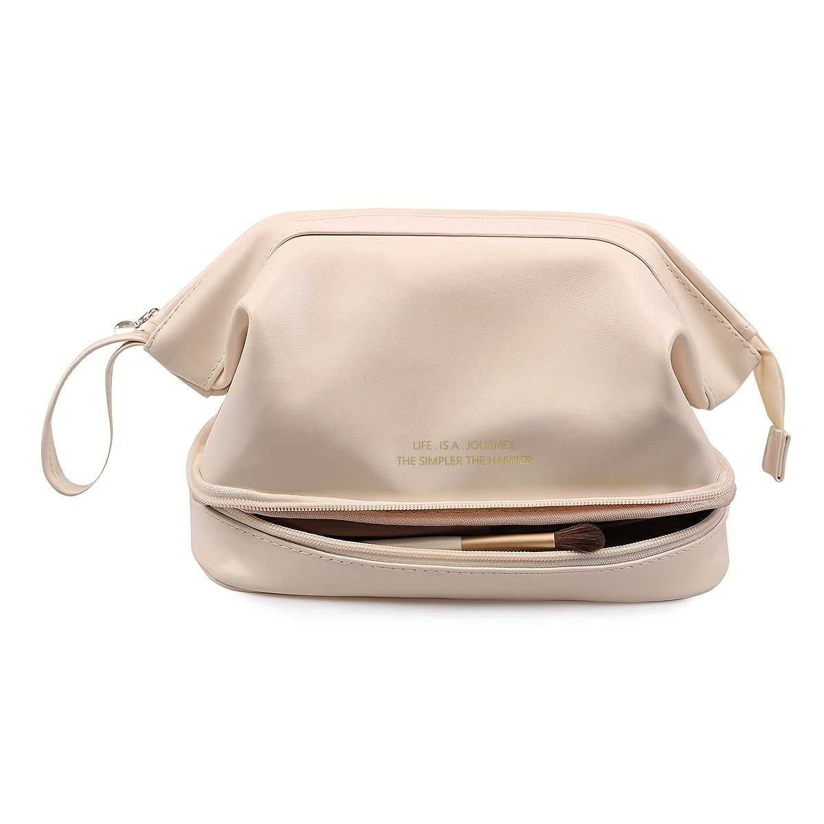 Double Layer Cosmetics Storage Bag Waterproof Makeup Pouch