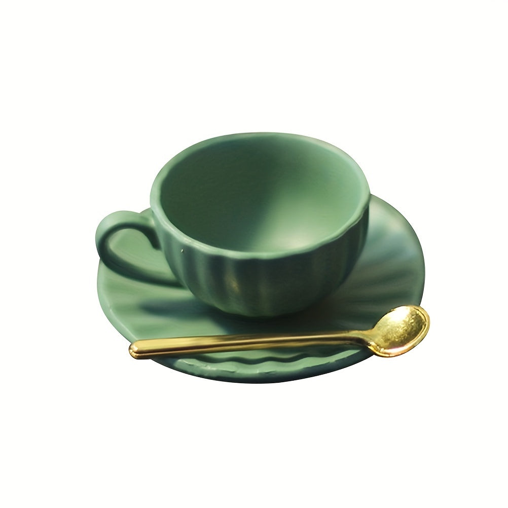 3pcs 1:12 Dollhouse Mini Furniture DIY Access Coffee Cup Saucer Spoon Set