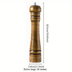 Oak Wood Pepper Mill Grinder Set - Perfect for Spice Up Meals