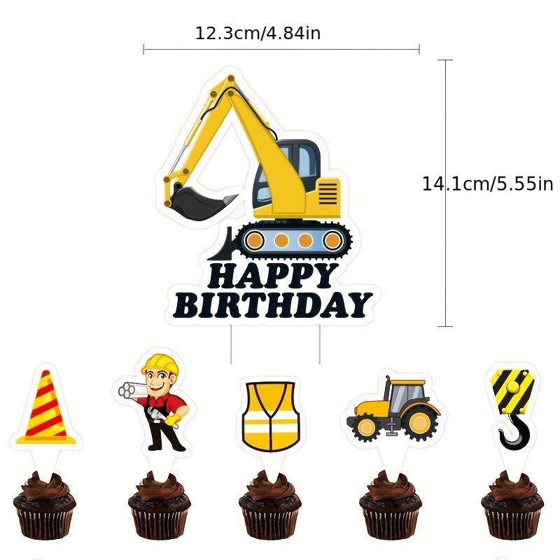 Engineering Car Theme Birthday Party Set