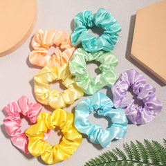 Colorful Scrunchies Hair Tie Elastics Soft Hair Bands