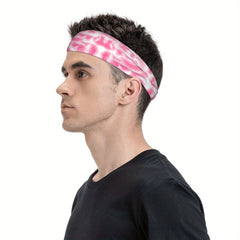Tie Dye Headband Breathable Polyester & Spandex Blend Adjustable