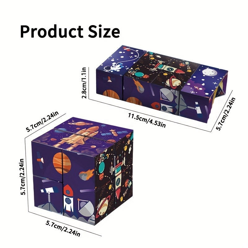3D Infinite Deformation Cube Toy for Kids 3+ Birthday Idea
