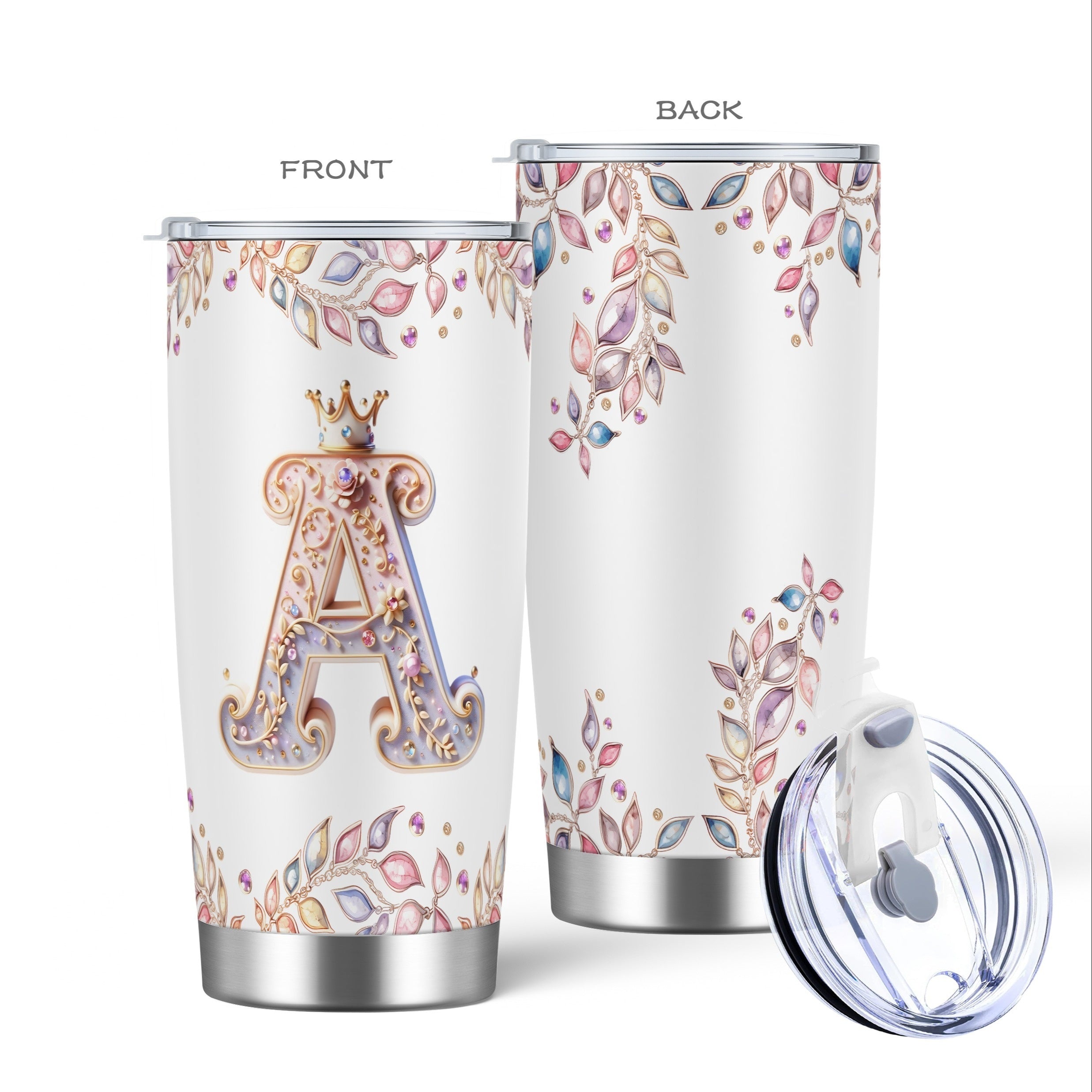 Baroque Style 20oz Stainless Steel Cold Coffee Travel Cup