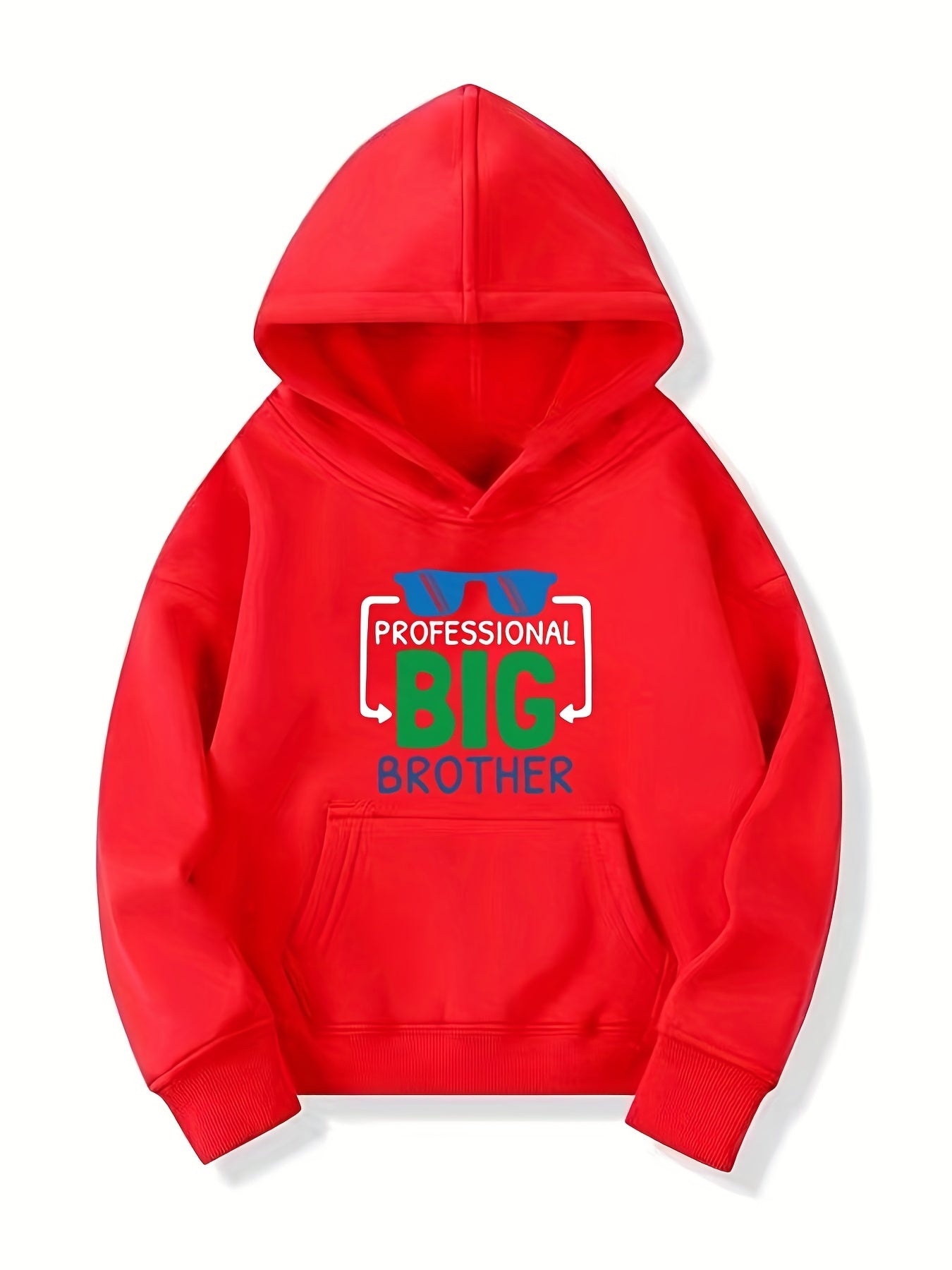 PROFESSIONAL BIG BROTHER Letter Print Boys Casual Pullover