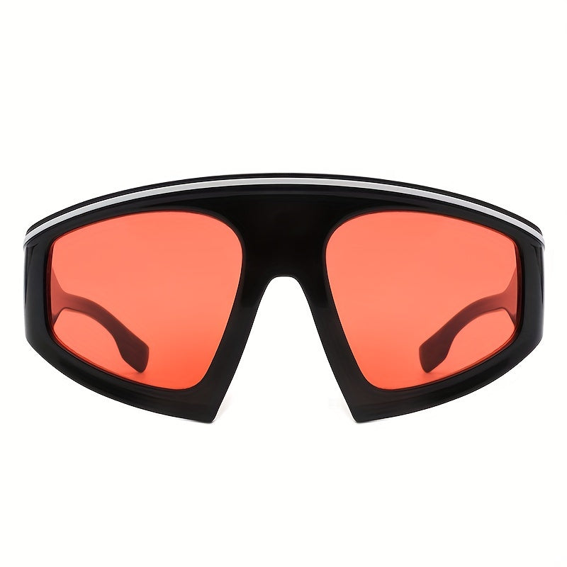 MegaRacer Retro Shield Oversized Sunglasses