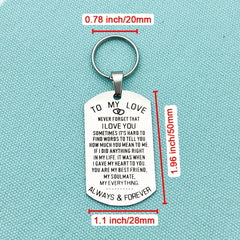 Love Keychain For Couples Husband Wife