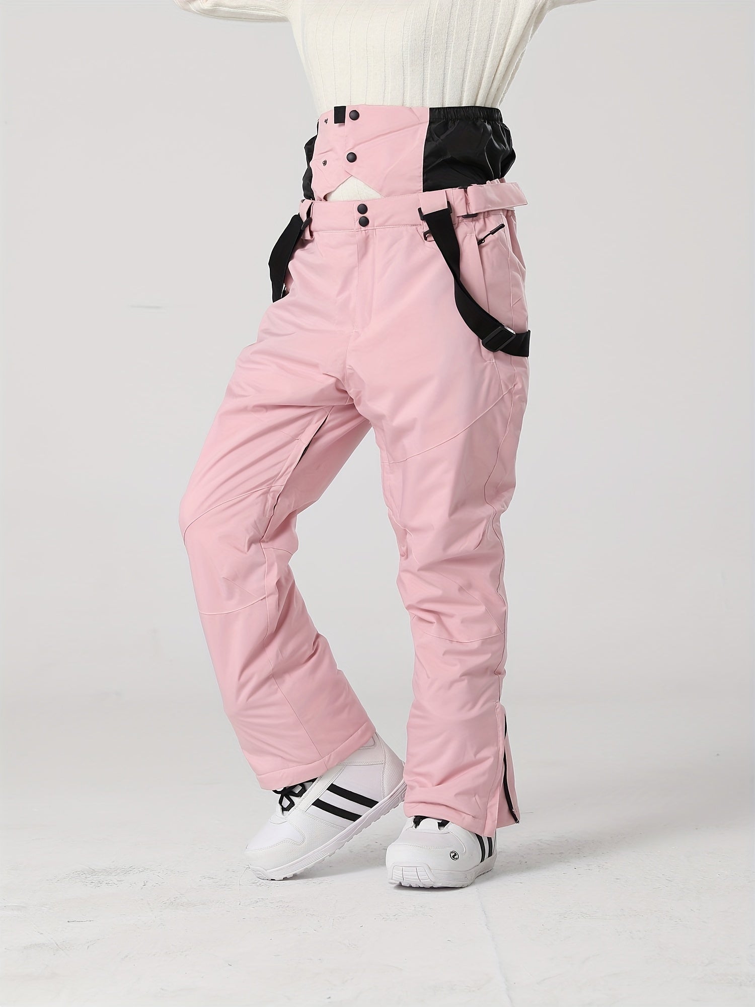 Waterproof Windproof Snow Pants with Suspenders Women's Activewear