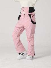 Waterproof Windproof Snow Pants with Suspenders Women's Activewear