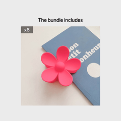 Sweet Matte Hair Claw Clip Flower Hairpin Hair Accessories