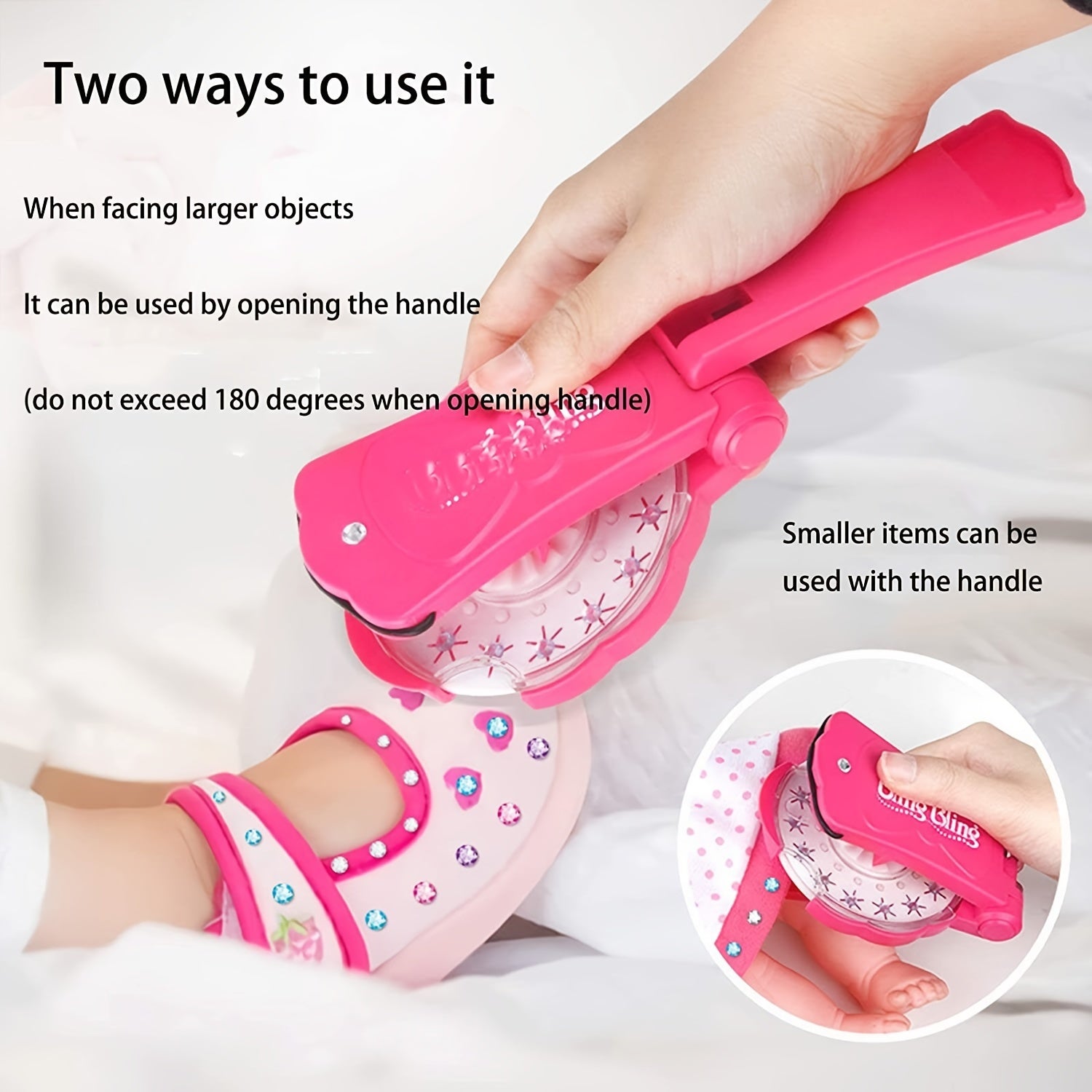 180PCS Diamond Toy Set DIY Girls Hair Styling Tool & Refill Set