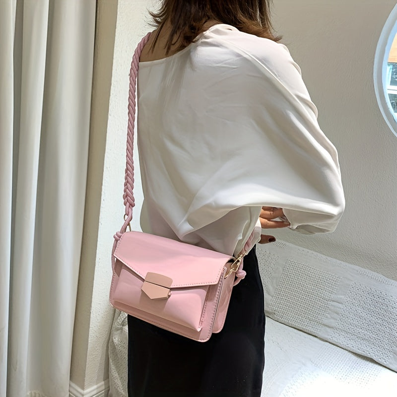 Minimalist Crossbody Bag Stylish Square Purse Shoulder Bag