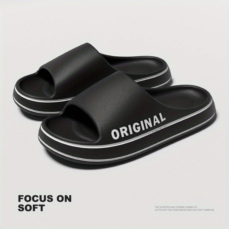 Men's Lightweight Open Toe Slippers for Shower Spring Summer
