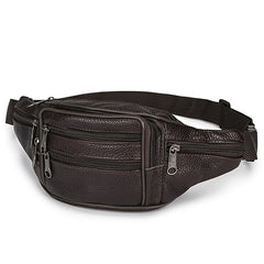 Leather Waist Bag First Layer Cowhide Mobile Phone Bag