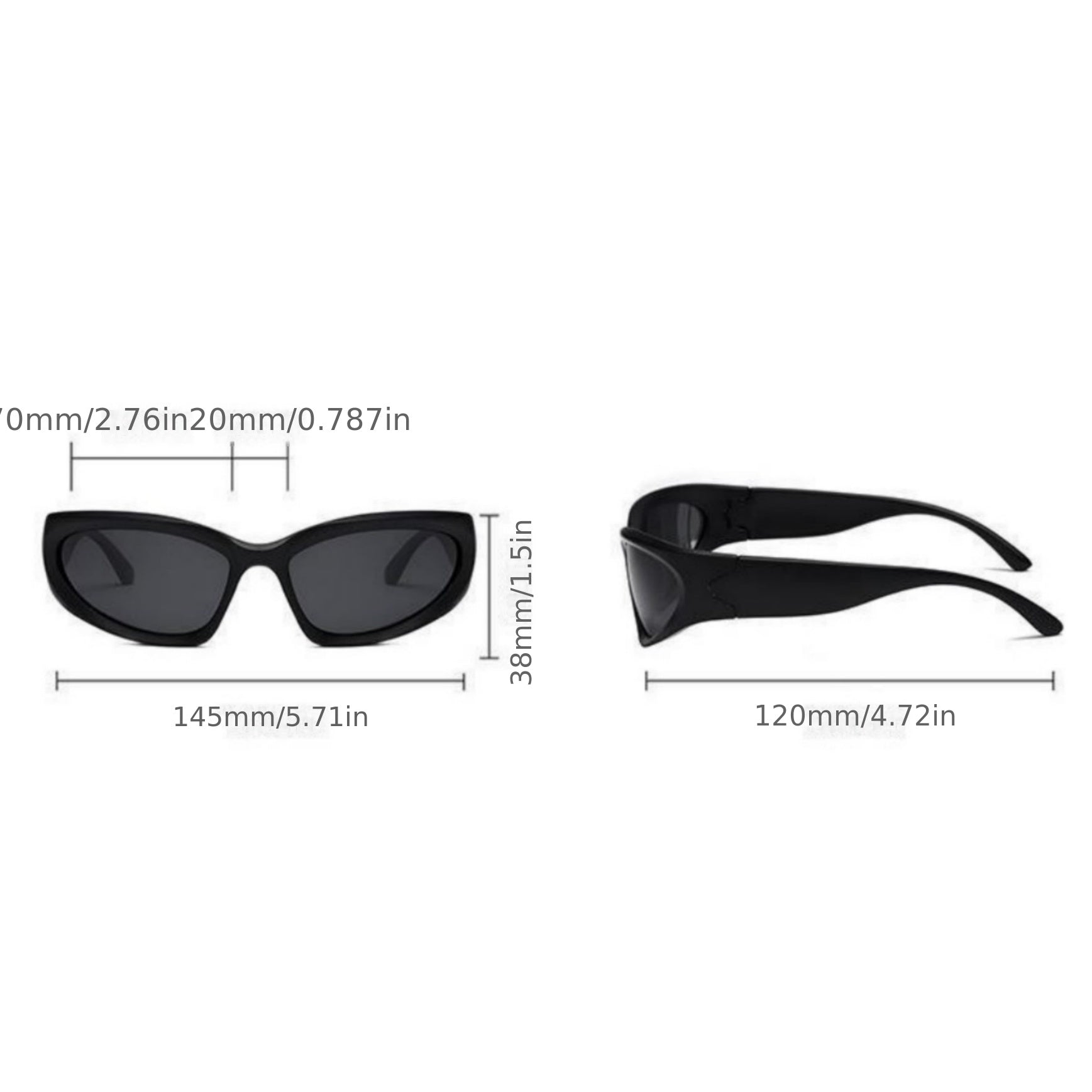 Square Classic Polarized Men's Sunglasses UV400