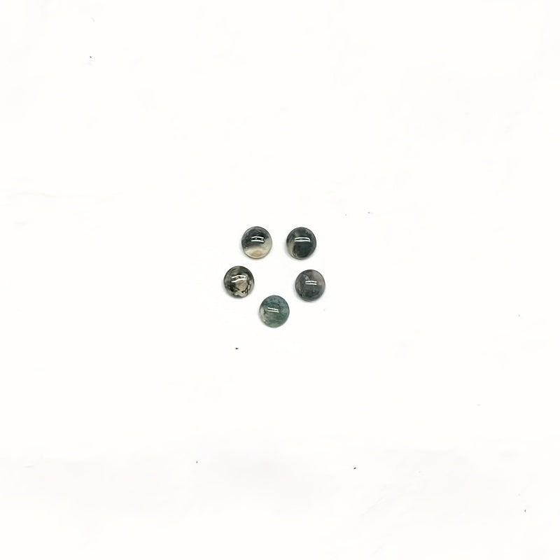 Agate Ring Face 8mm Round Flat Convex DIY B