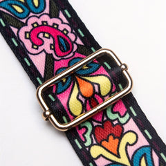 Ethnic Flower Graphic Shoulder Strap Adjustable Replacement Belt Boho Style