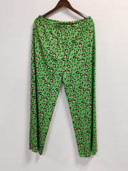  Leopard Print Wide Leg Trousers
