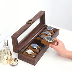 Retro Visible Sunroof Soft Pillow Watch Storage Box