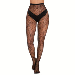 Hollow Out High Waist Fishnet Tights