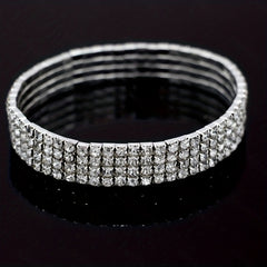 Men's Zircon Anklet Bracelet Dainty Faux Diamond Stretchy Anklet