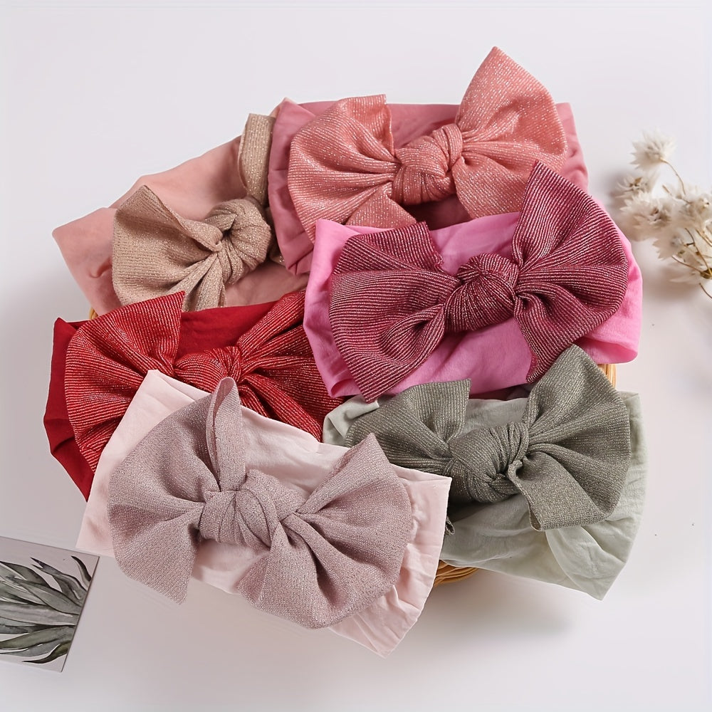 Bow Elastic Decorative Headband Hairband Hair Accessory