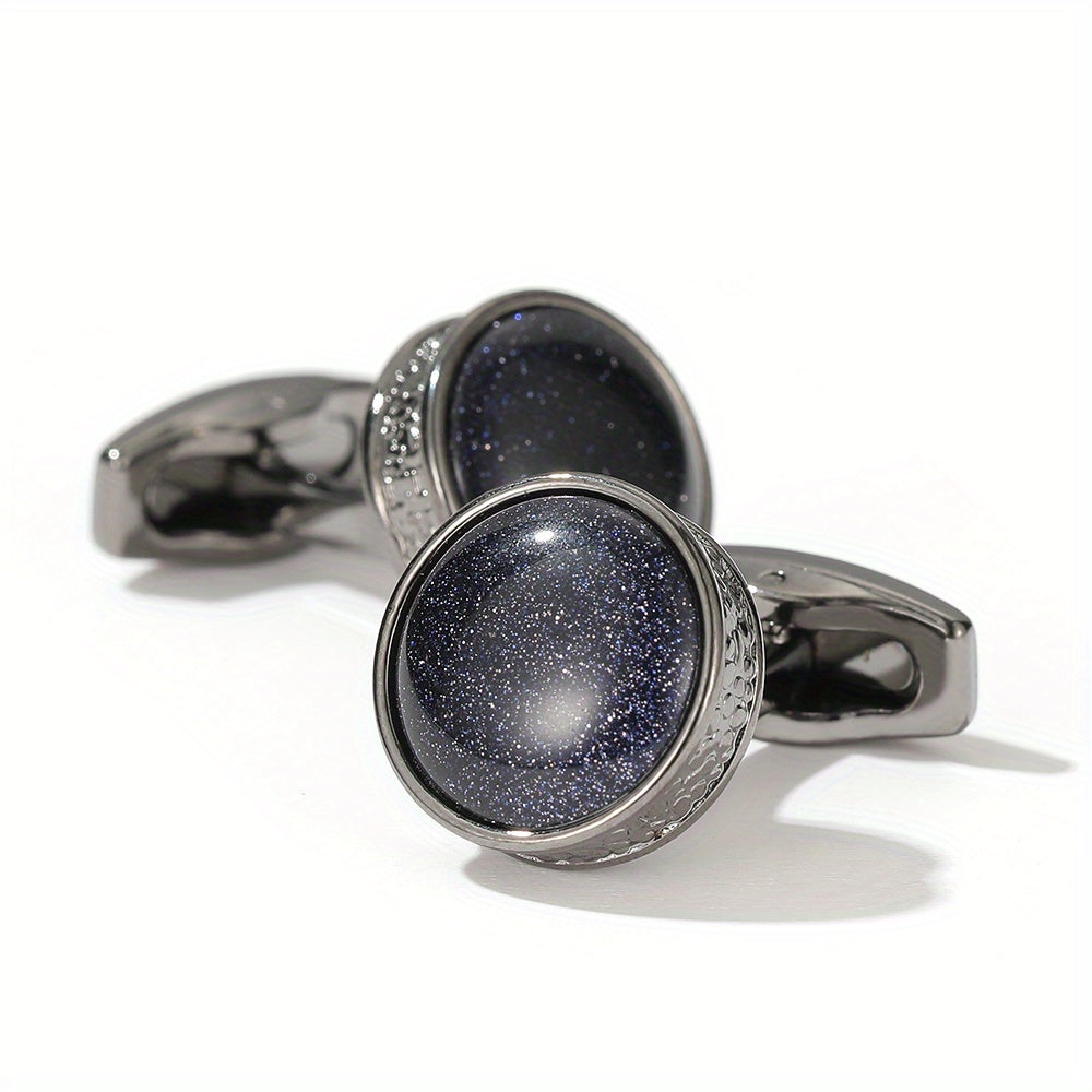 Round Shirt Cufflinks Classic Retro Cufflinks Suit Decoration for Women And Men