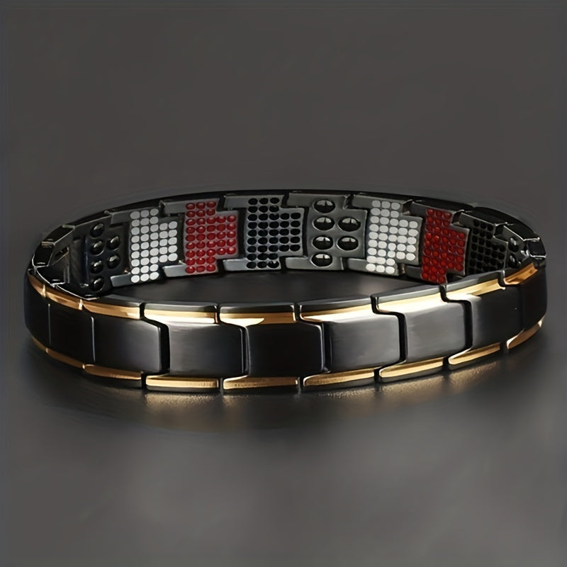 Magnetic Therapy Bracelet with Removable Links for Fathers