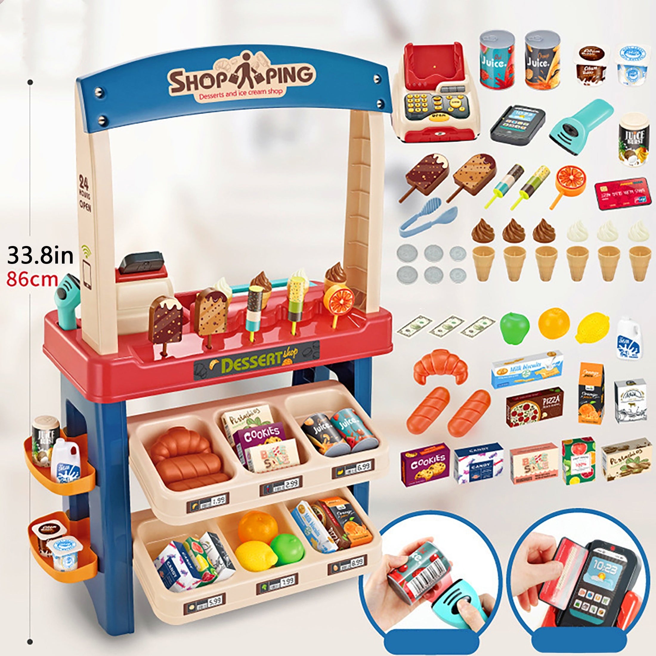 Educational Pretend Play Toy Set with Accessories, Ages 4-8