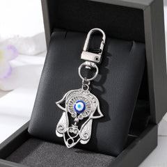 Zircon Evil Eye Keychain Fatima Bag Car Key Accessories