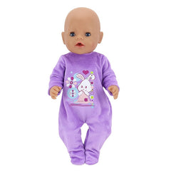 Colorful Doll Clothes 17 Inch 43Cm Dolls Onesie Outfit Separately