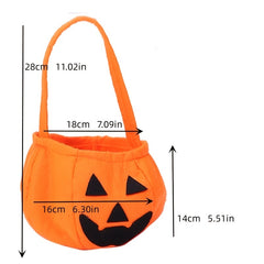 Hand held Pumpkin Bags Candy Bags Happy Face Three dimensional Pumpkin Bags