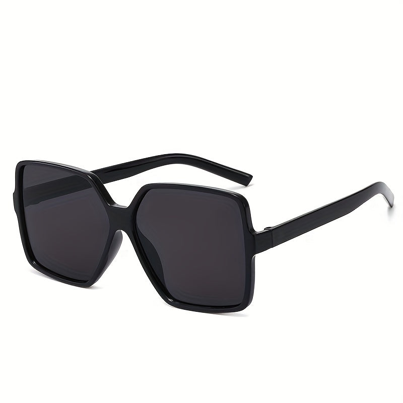 Oversized Square Frame Sunglasses Gradient Lens UV400