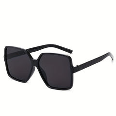 Oversized Square Frame Sunglasses Gradient Lens UV400
