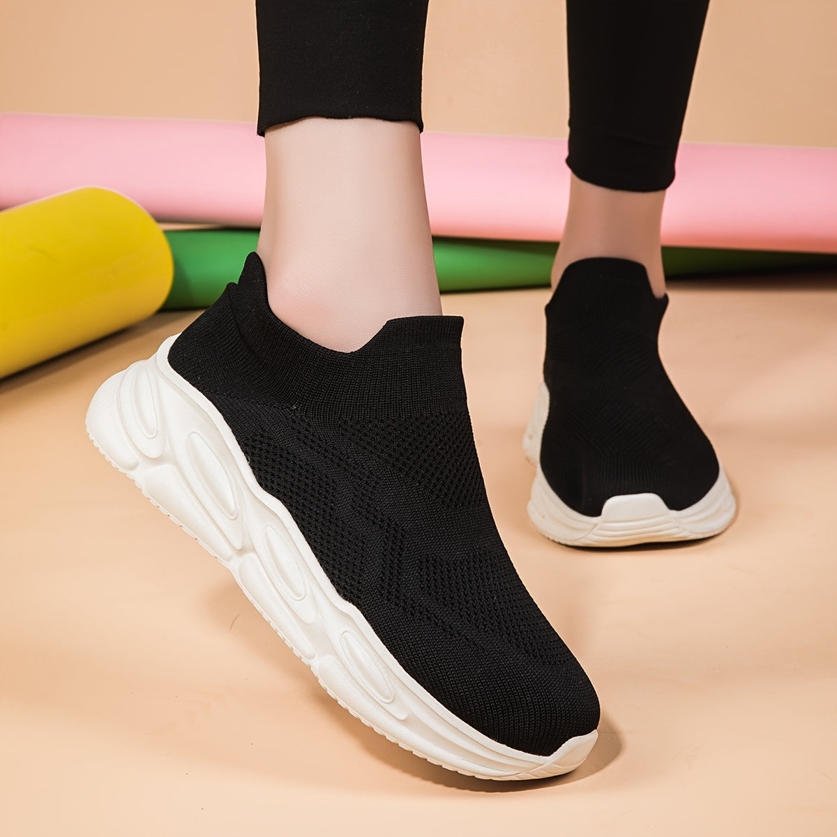 Women's Mesh Breathable Running Sports Shoes Lightweight Non slip Travel Shoes