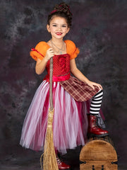 Halloween Witch Cosplay Costume & Accessories for Party Performance