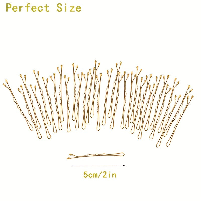 200 Blonde Hair Pins Hairpins With Box For Women Lady Girls Hair Pin